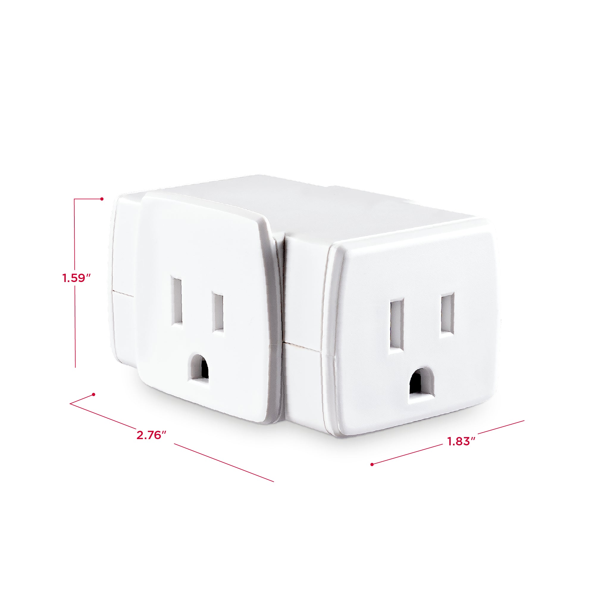 Cyber Power - GT3WT - Three Sided Triple Wall Tap, Expands one grounded outlet into three grounded outlets