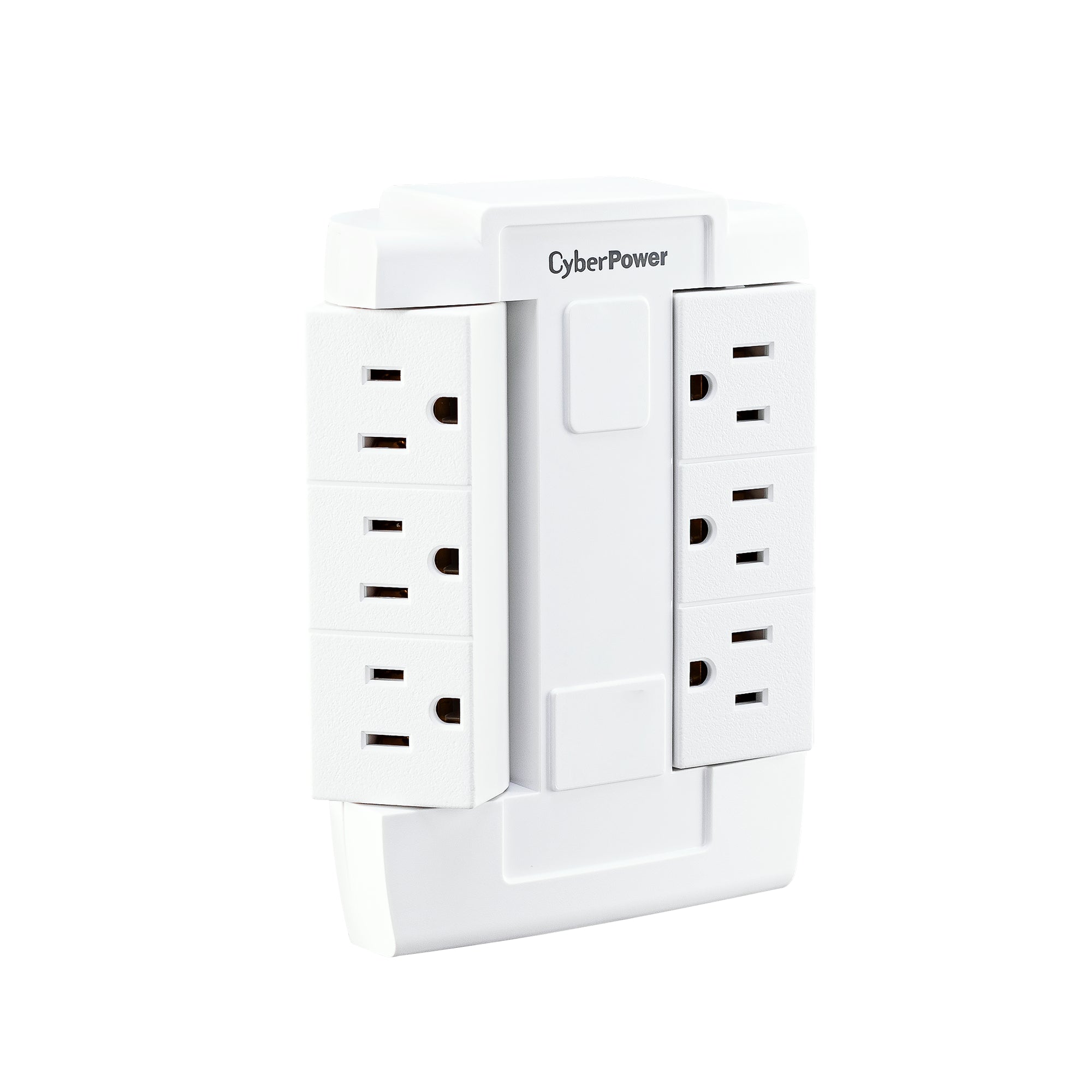 Cyber Power - GT600P - Swivel Wall Tap, Expands two grounded outlets into six grounded, swivel outlets.