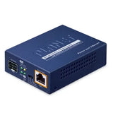 Planet -  GUP-805A-95W - 1-Port 100/1000X SFP to 1-Port 10/100/1000T 802.3bt PoE++ Media Converter (95W 802.3bt)