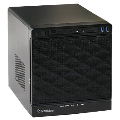 GeoVision - UVS-NC7AI-004 - UVS Cube Hotswap i7 4 Bay AI GuardBasic Server 4CH