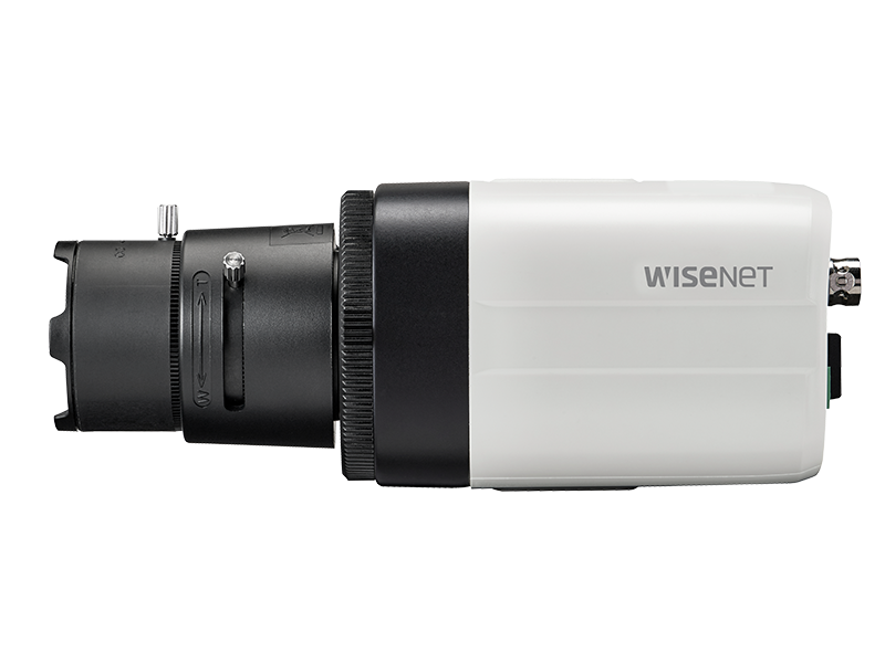 Hanwha - HCB-7000A - Wisenet HD+ 4MP box camera, AHD or CVBS formats are available, RS485 /Coaxial Control, true D/N, 24VAC/12VDC (Require 4MP or higher CS Mount Lens).