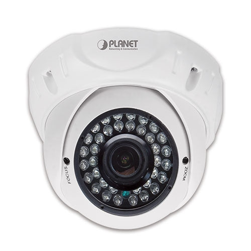 Planet - ICA-4460V - H.265 4MP PoE Dome IR IP Camera with Vari-focal Lens