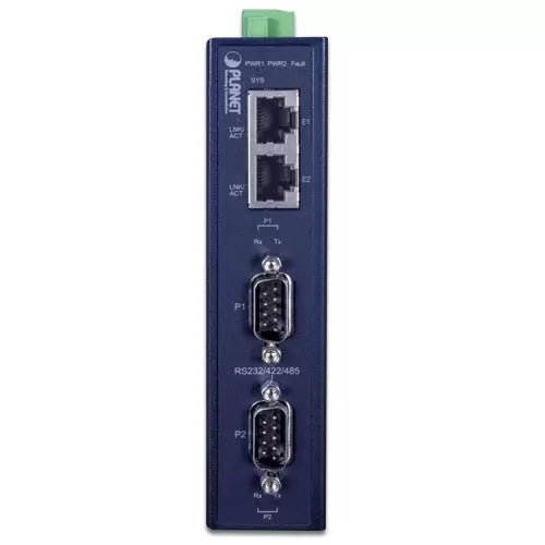 Planet - ICS-2200T - Industrial 2-Port RS232/RS422/RS485 Serial Device Server