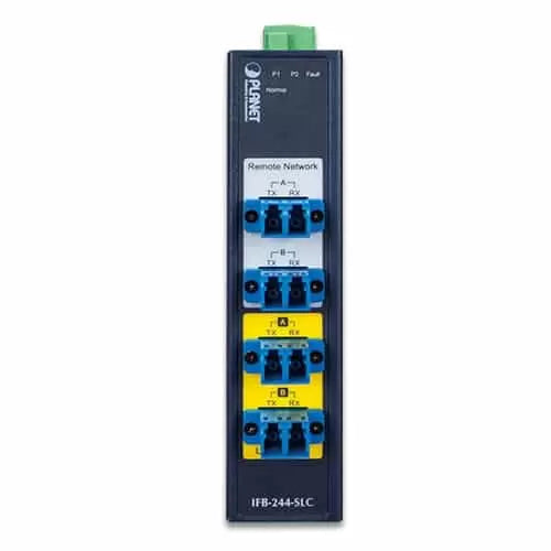 Planet - IFB-244-SLC - Industrial 2-Channel Optical Fiber Bypass Switch [Single Mode LC Connector]