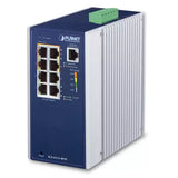 Planet - IGS-4215-4P4T - IP30 Industrial L2/L4 4-Port 10/100/1000T 802.3at PoE + 4-Port 10/100/1000T Managed Switch (-40~75 degrees C)