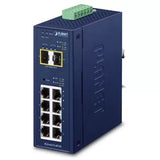 Planet - IGS-4215-8T2S - Industrial L2/L4 8-Port 10/100/1000T + 2-Port 100/1000X SFP Managed Switch