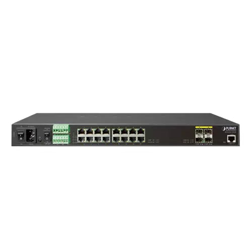 PLANET - IGS-5225-16T4S - Industrial L2+ 16-Port 10/100/1000T + 4-Port 100/1000X SFP Managed Ethernet Switch (-40~75C)