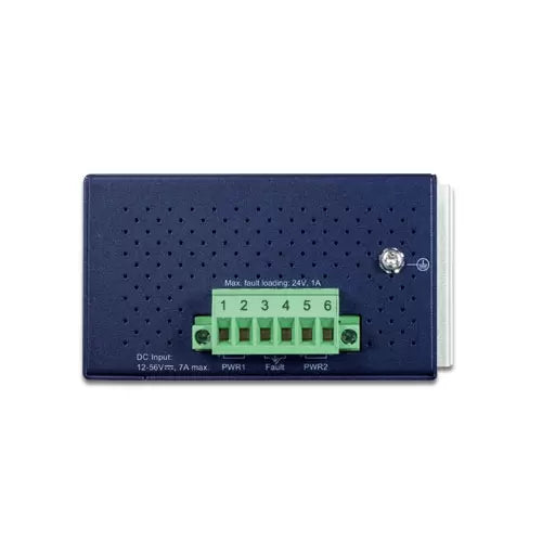 Planet - IGS-614HPT - Industrial 4-Port 10/100/1000T 802.3at PoE + 1-Port 10/100/1000T + 1-Port 100/1000X SFP Gigabit Ethernet Switch