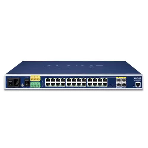 PLANET - IGSW-24040T - Industrial L2+ 20-Port 10/100/1000T + 4-Port TP/SFP Combo Managed Ethernet Switch