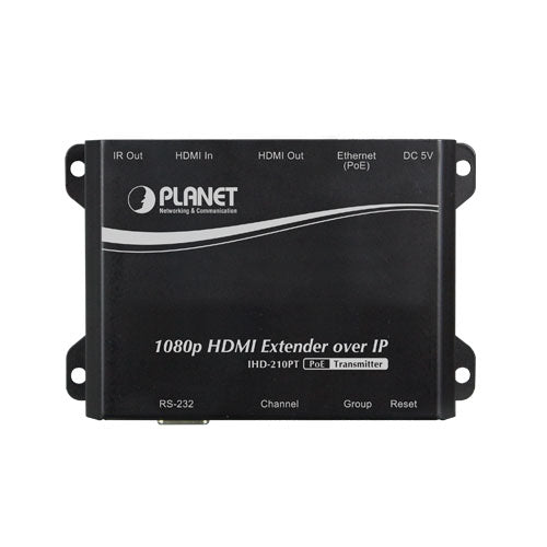Planet - IHD-210PT - HDMI Extender Transmitter over IP with PoE - High Definition Digital Signage