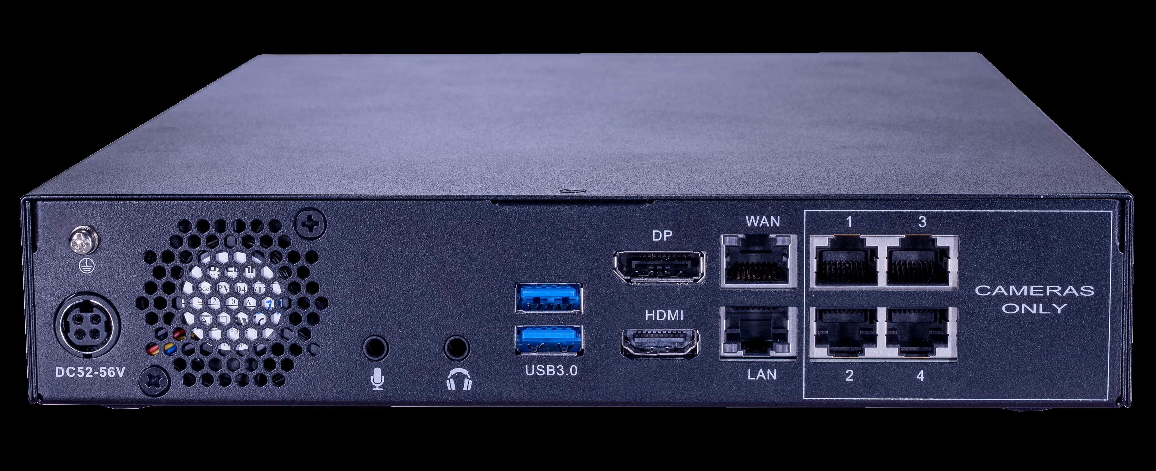 ExacqVision - IP02-01T-GP04 - 1 TB G-Series Desktop PoE Recorder with 4 PoE+ IP Camera Ports