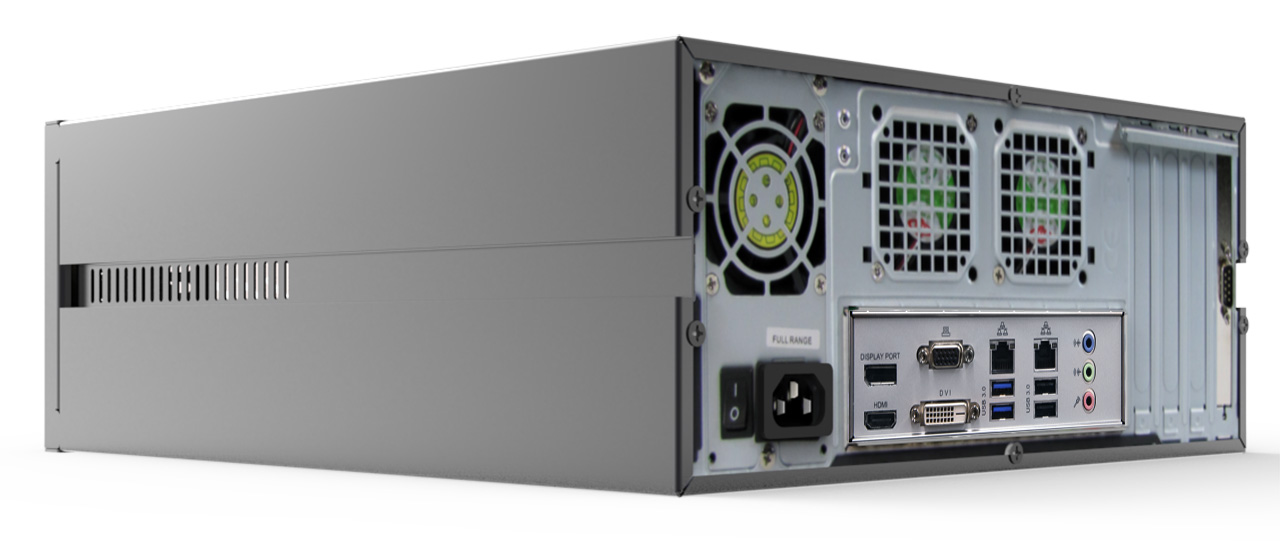 ExacqVision - IP04-02T-DTA - 2TB A-Series IP Desktop recorder Professional server Win10 with 4 IP cameras licenses