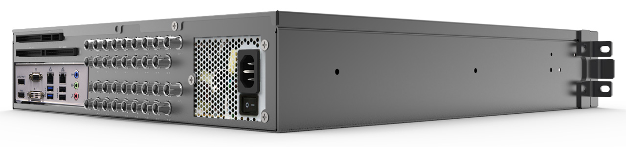 ExacqVision - 1608-30T-R2AL-E - 30TB A-Series Hybrid 2U Recorder Enterprise Linux With 8 IP Cameras Licenses and 16 Analog
