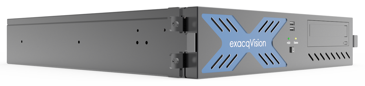 ExacqVision - 3208-08T-R2AL-E - 8TB A-Series Hybrid 2U Recorder Enterprise Linux With 8 IP Cameras Licenses and 32 Analog