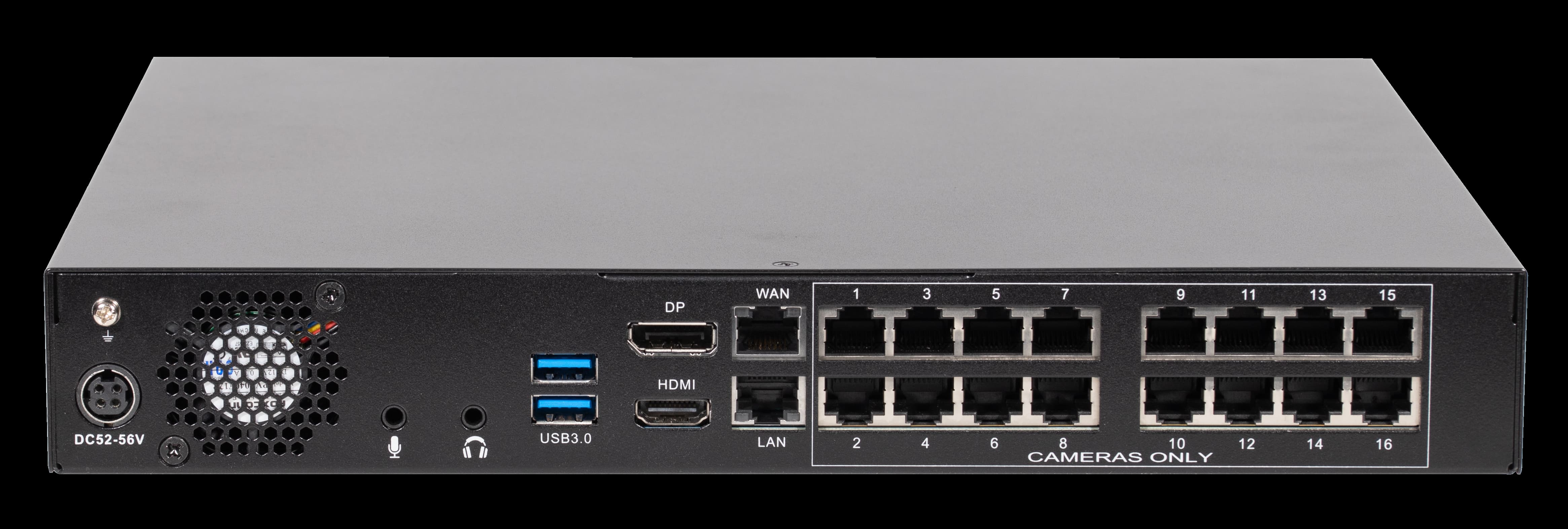 ExacqVision - IP04-12T-GP16 - 12 TB G-Series Desktop PoE Recorder with 16 PoE+ IP Camera Ports
