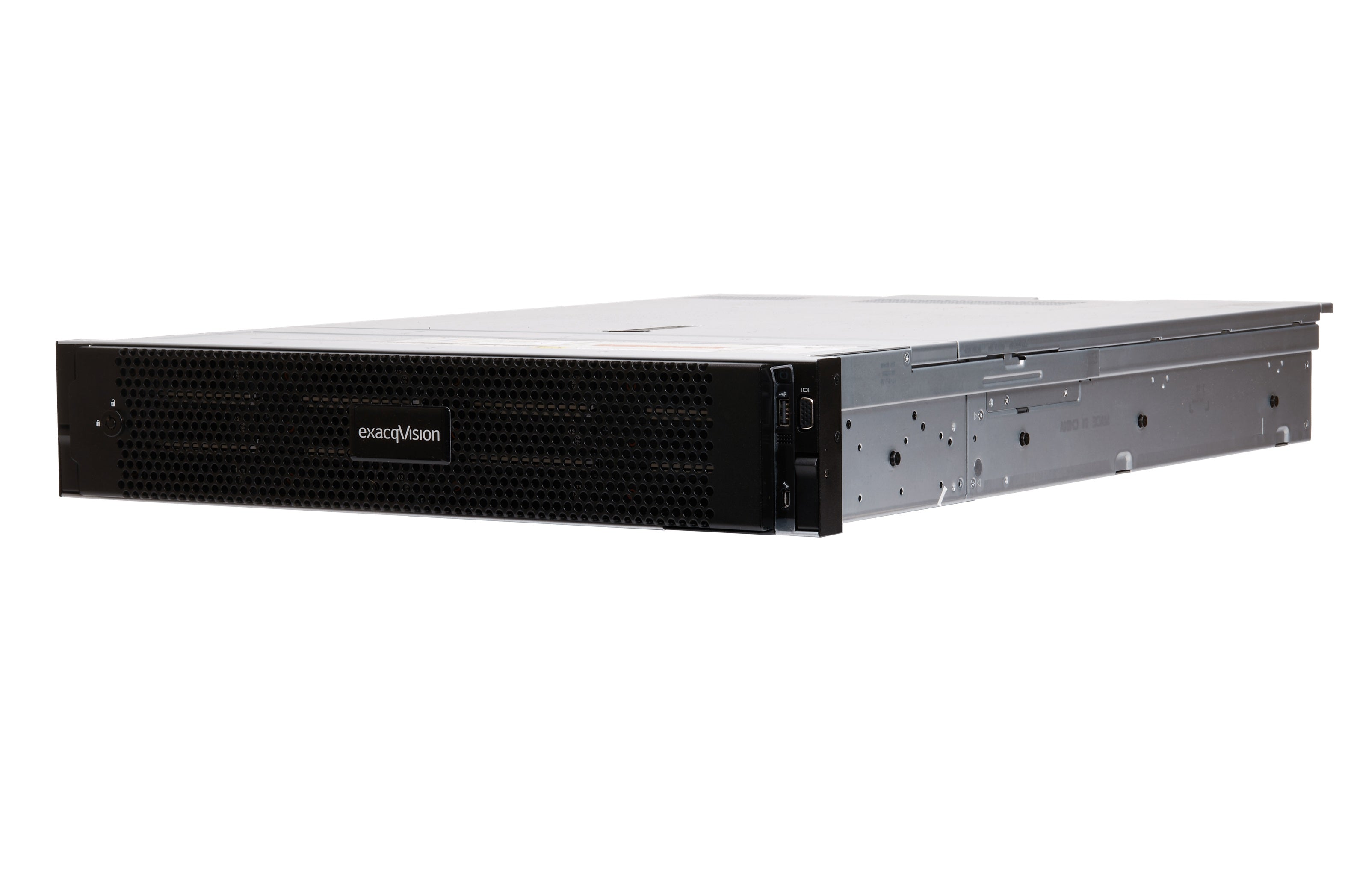 ExacqVision - IP08-96T-R2XL - IP 2U Rackmount Redundant X-Series NVR with 8 IP Professional Licenses (175 max), 96TB RAID6 Configured Storage (72TB usable). Linux Ubuntu 22.04 LTS OS on Dual SSD RAID1, Redundant Power Supplies, 32GB RAM, Dual 1