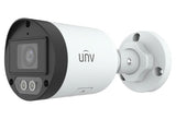 Uniview - IPC2124LB-AF40K-DL - UNV 4MP Dual Light Fixed Mini Bullet, 4mm, Built-in Mic (No UMD)