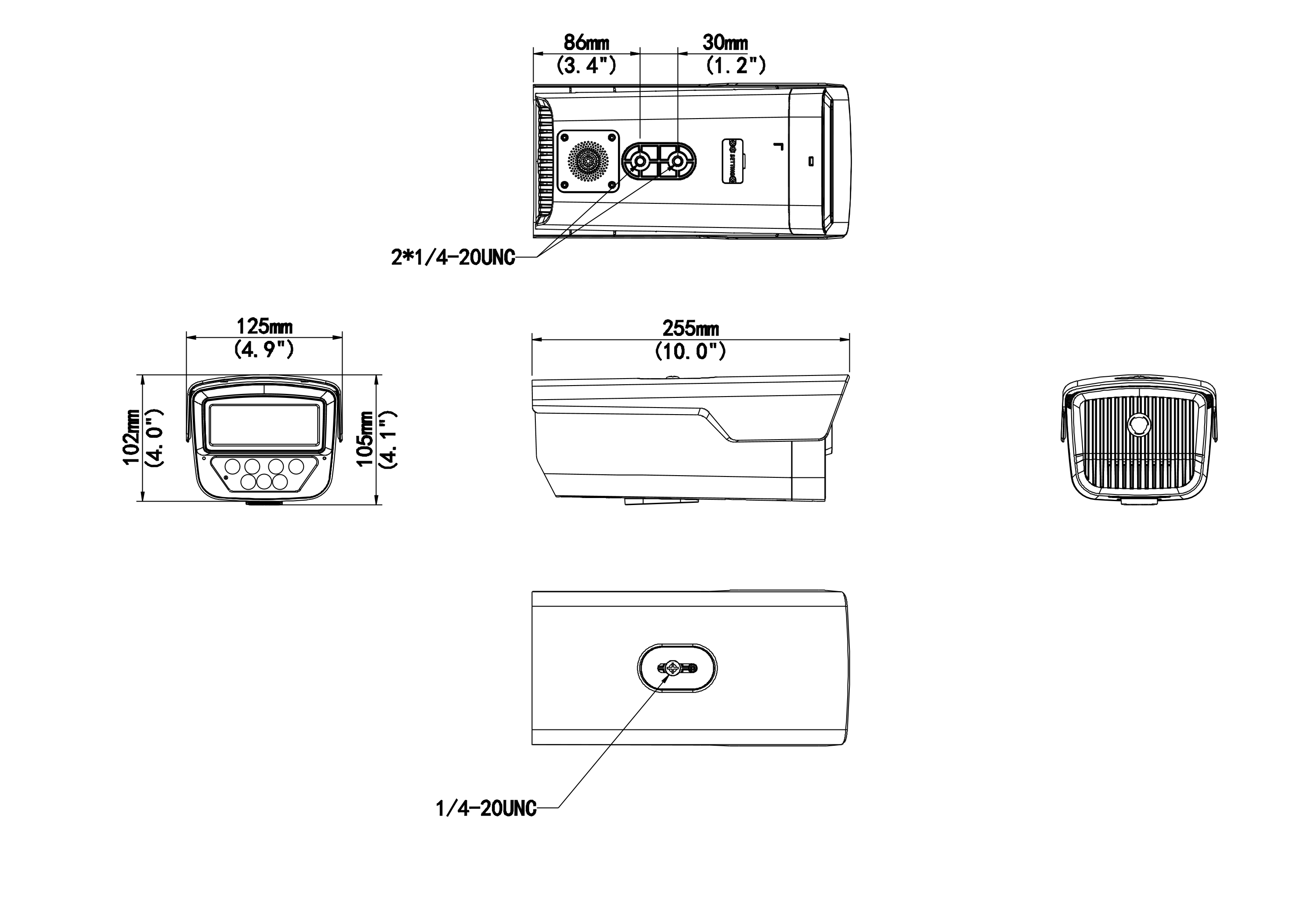UNV - IPC245LP-ADF60KC-WP - UNV 5MP Wise-ISP Owlview Fixed Bullet Network Camera(6.0mm)