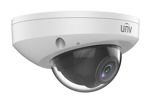 Uniview - IPC312SR-VPF40-C - UNV 2MP Network Fixed Mini Dome(4mm,30m IR,SD Slot,3 Axis,PoE,Build-in MicroPhone,Audio,H.265)