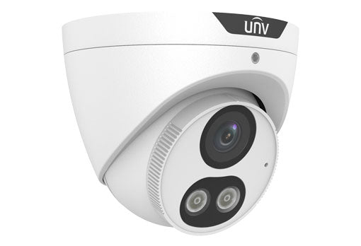 Uniview - IPC3615SE-ADF40KM-WL-I0 - 5MP ColorHunter Fixed Warm Light Turret Network Camera, 4.0mm
