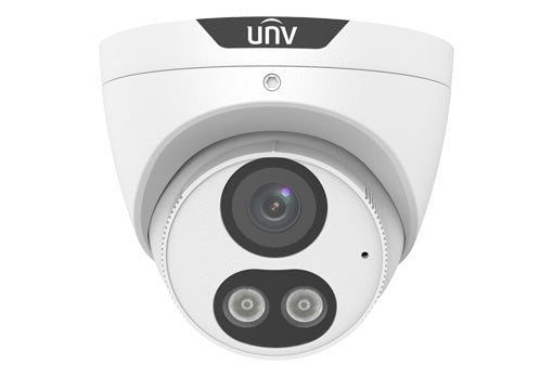Uniview - IPC3615SE-ADF40KM-WL-I0 - 5MP ColorHunter Fixed Warm Light Turret Network Camera, 4.0mm