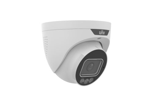 UNV - IPC3634SS-ADF28KMC-I1 - UNV 4MP Tri-guard 2.0 Turret, 2.8mm(F1.0, Red&Blue light, Alarm&Audio I/O)