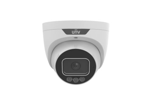 UNV - IPC3634SS-ADF28KMC-I1 - UNV 4MP Tri-guard 2.0 Turret, 2.8mm(F1.0, Red&Blue light, Alarm&Audio I/O)