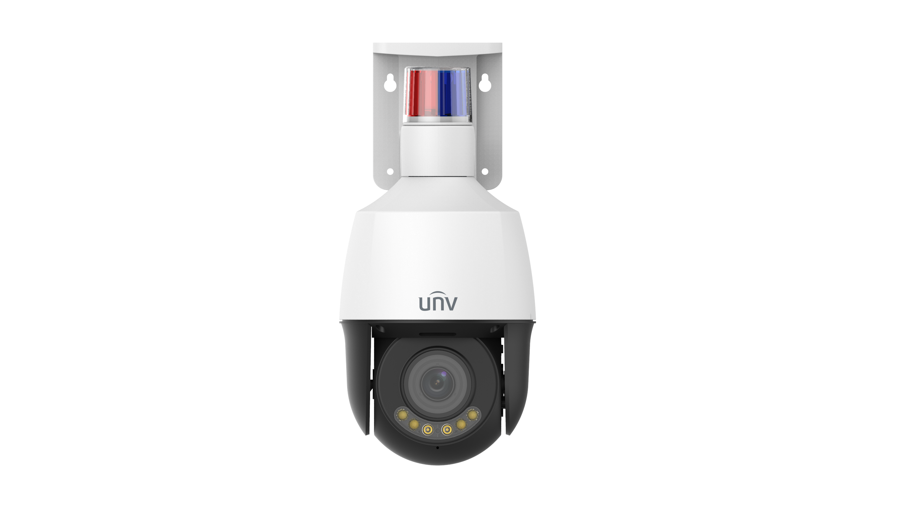 UNV - IPC6314LWH-AX5C-VG2 - UNV 4MP Active Deterrence Wise-ISP Plastic PTZ Camera (2.7mm-13.5mm,Audio&Alarm, Two-Way Audio, Starlight, Auto Tracking)