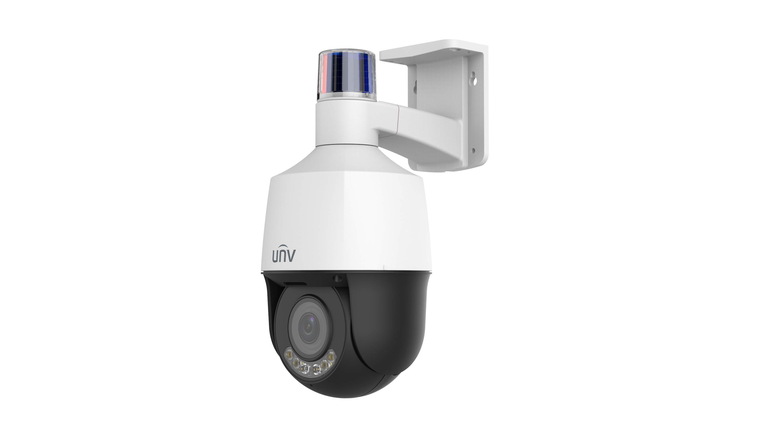 UNV - IPC6314LWH-AX5C-VG2 - UNV 4MP Active Deterrence Wise-ISP Plastic PTZ Camera (2.7mm-13.5mm,Audio&Alarm, Two-Way Audio, Starlight, Auto Tracking)