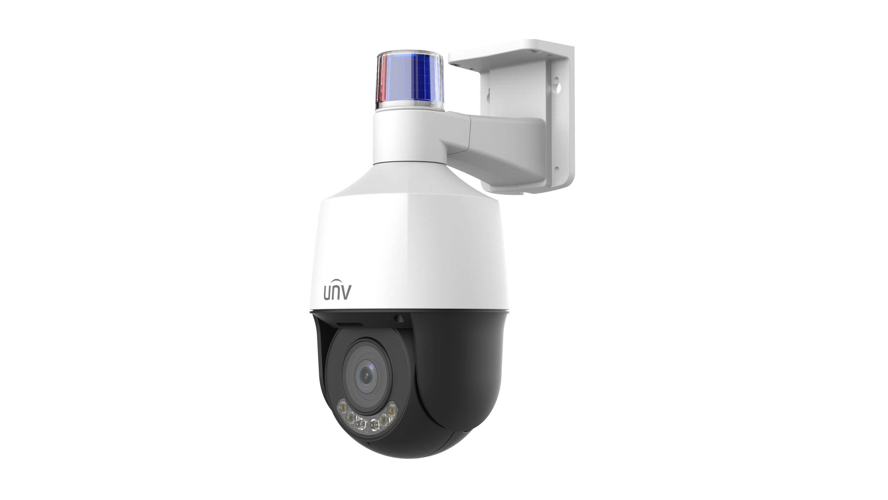 Uniview - IPC6324LWH-AX5C-VG2 - UNV 4MP Active Deterrence Wise-ISP Metal PTZ Camera (2.7mm-13.5mm,Audio&Alarm, Two-Way Audio, Starlight, Auto Tracking)