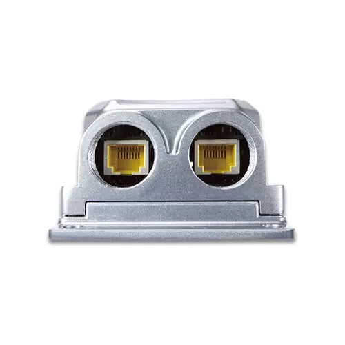 Planet - IPOE-165 - IP67-rated Industrial 1-Port 802.3at PoE+ Injector (24~56V power boost, -40~75 degrees C, IK10 impact protection), 3 x waterproof cable glands included