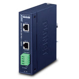 Planet - IPOE-173S - IP30, Industrial Single-Port 10/100/1000T 802.3bt PoE++ Splitter - 12V & 24V