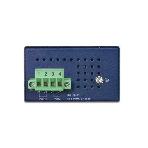 PLANET - IPOE-270-12V - Industrial 2-port Multi-Gigabit 802.3bt PoE++ Injector Hub w/12V Booster (-40~75C, 12~54VDC)