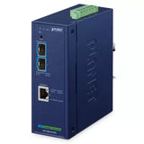 PLANET - IXT-900-2X1PD - Industrial 2-Port 10GBASE-X SFP+ + 1-Port 10GBASE-T PoE PD Managed Media Converter