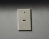 Jonard - K-W1/10 - Single Gang Keystone 1 Port Wall Plate 10 Pack 
