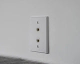 Jonard - K-W2/10 - Single Gang Keystone 2 Port Wall Plate 10 Pack 