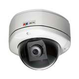 ACTI - KCM-7111 - 4MP Outdoor Dome with D/N, Basic WDR, Fixed lens, f2.8mm/F2.0 (HOV:82.6°), H.264, 1080p/15fps, DNR, Audio, MicroSDHC, PoE/DC12V, IP67, Vandal Proof, DI/DO