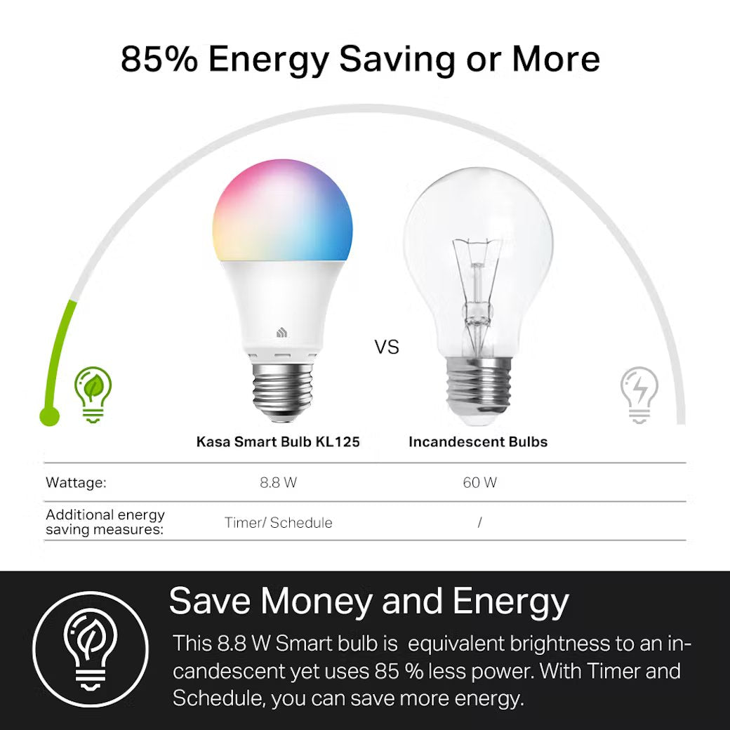 TP-Link - KL125 - KASA SMART LIGHT BULB ACCS MULTICOLOR