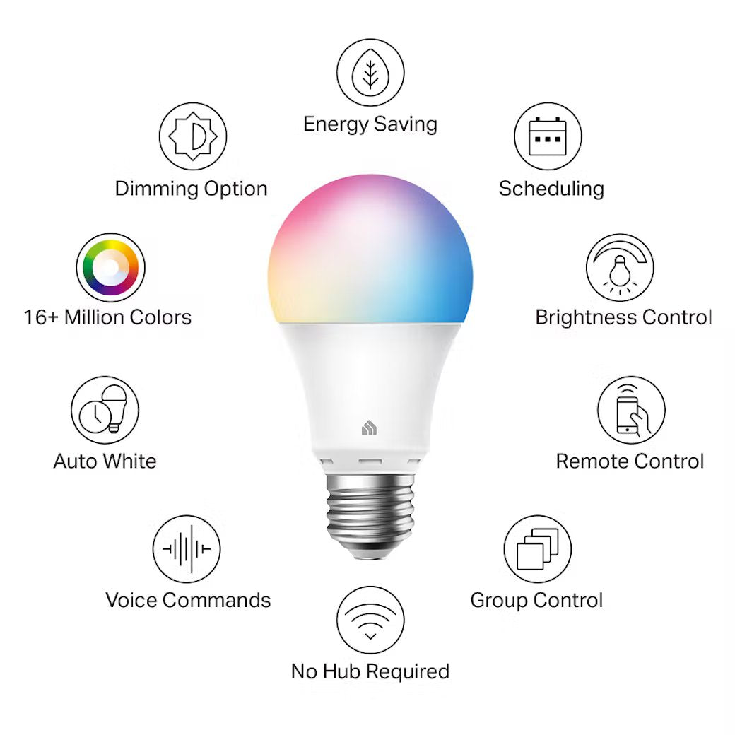 TP-Link - KL125P4 - 4PK KASA SMART WI-FI LIGHT BULBACCS MULTICOLOR