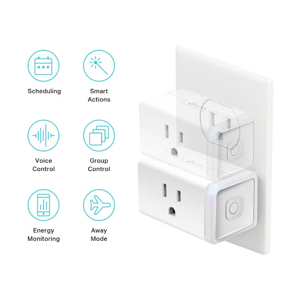 TP-Link - KP115 - KASA SMART WI-FI PLUG SLIM ACCS ENERGY MONITORING