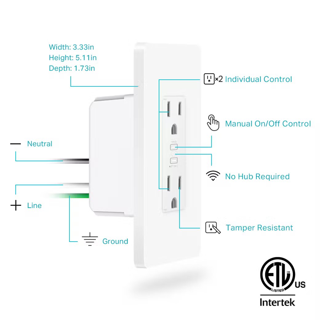 TP-Link - KP200 - KASA SMART WIFI POWER OUTLET ACCS