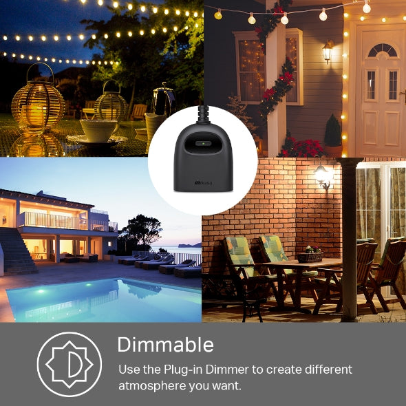TP-Link - KP405 - KASA SMART WI-FI OUTDOOR CPNT PLUG-IN DIMMER