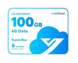 Luminys - LCL-6DATA100GP - LumiCloud 4G Data 100GB Puerto Rico: 6 Month Data Plan