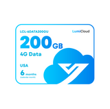 Luminys - LCL-6DATA200GU - LumiCloud 4G Data 200GB USA: 180 Day Data Plan