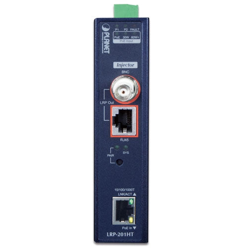 Planet - LRP-201-KIT - Industrial 1-Port 10/100/1000T Ultra PoE + 1-Port Coax/UTP Long Reach PoE Kit (LRP-201ET + LRP-201HT)