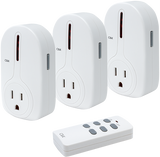 SECO-LARM - LS-313A-14Q - Wireless Outlet Controller - 3 Wireless Outlets, 1 Remote