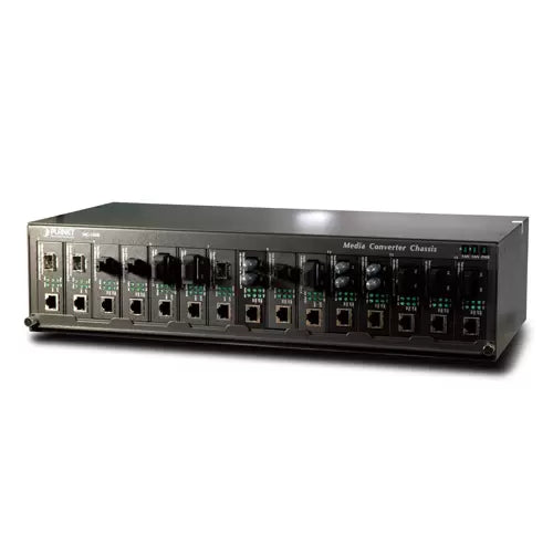 Planet - MC-1500 - 19″ 2.4U 15-Slot Media Converter Chassis (Fixed AC Power Supply)