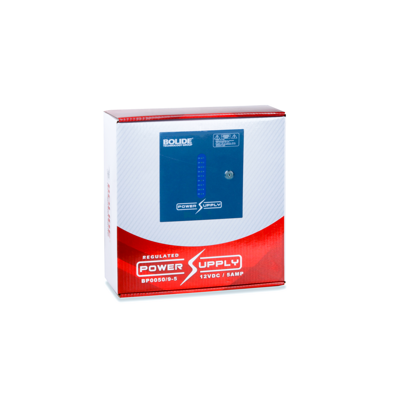 BOLIDE - BP0050/9-5 - 12VDC Regulated Power Supply.  9 Output, 5 Amp, 4pc per case