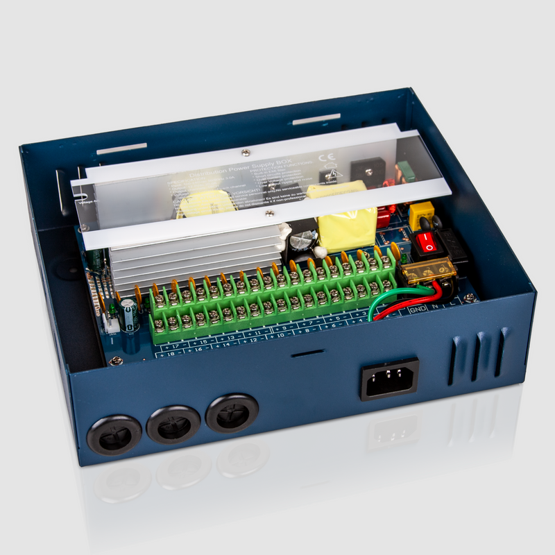 BOLIDE - BP0050/18-20 - 12VDC Regulated Power Supply. 18 Output, 20 Amp, 4pc per case
