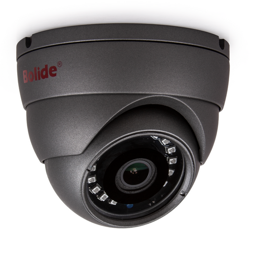 BOLIDE - BC1509IROD/28 - 5.0MP AHD / TVI / CVI / Analog Eyeball Camera, 1/2.7 CMOS, 2.8mm Wide Angle Lens, IR Up to 65 ft., Control Over Coax, OSD, Quickswitch, 12VDC, Charcoal Gray
